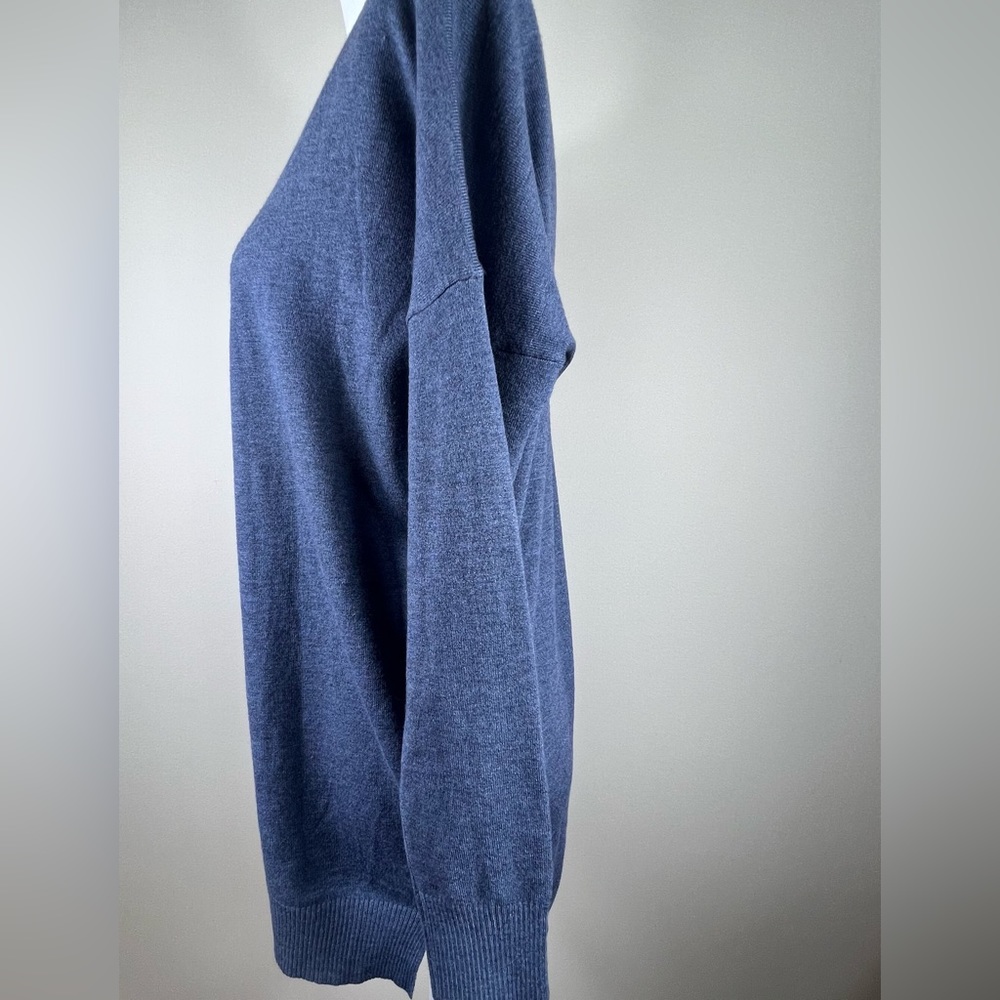 Dreamers by debut  Tunic Long Sleeve Smoke Blue Lightweight Sweater, Size S/M - Picture 5 of 9